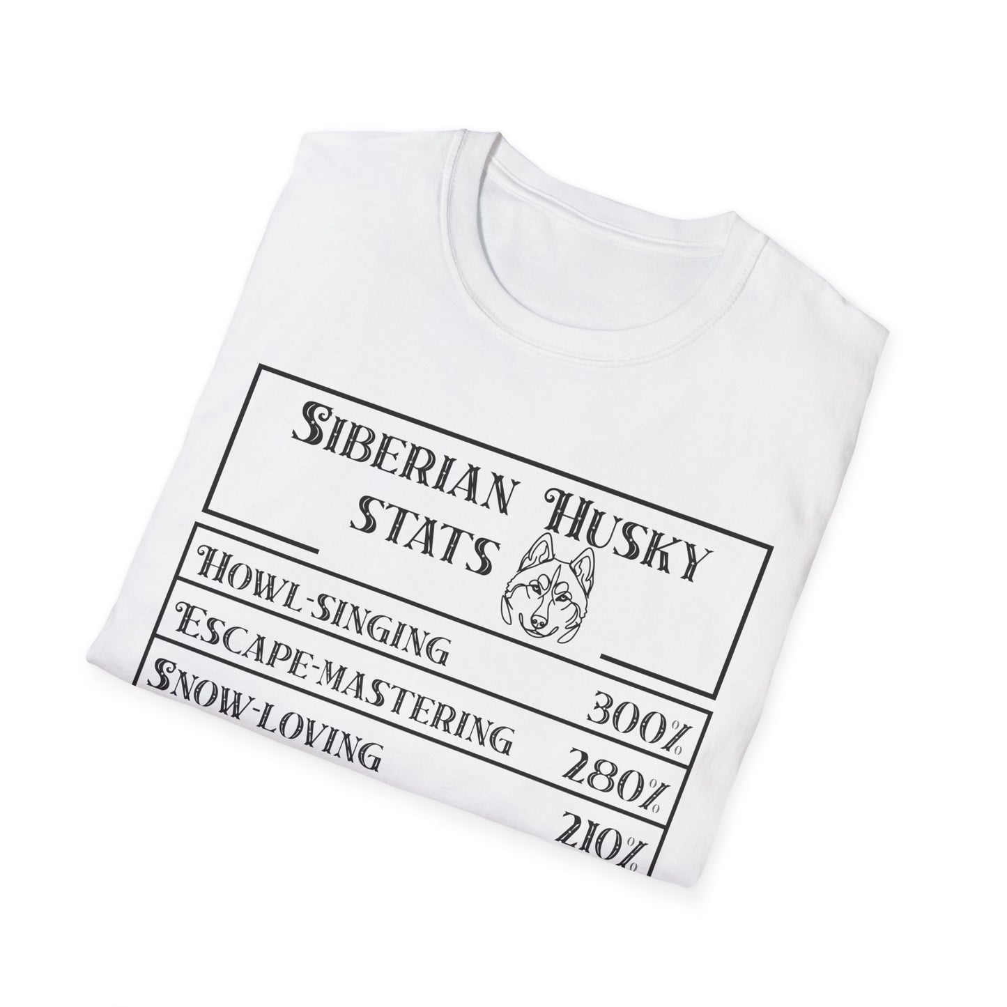 Siberian Husky Stats T-Shirt