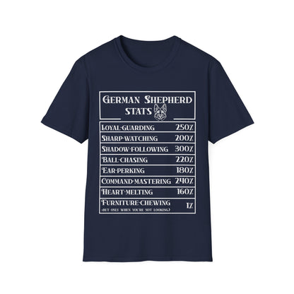 German Sherpherd Stats T-Shirt