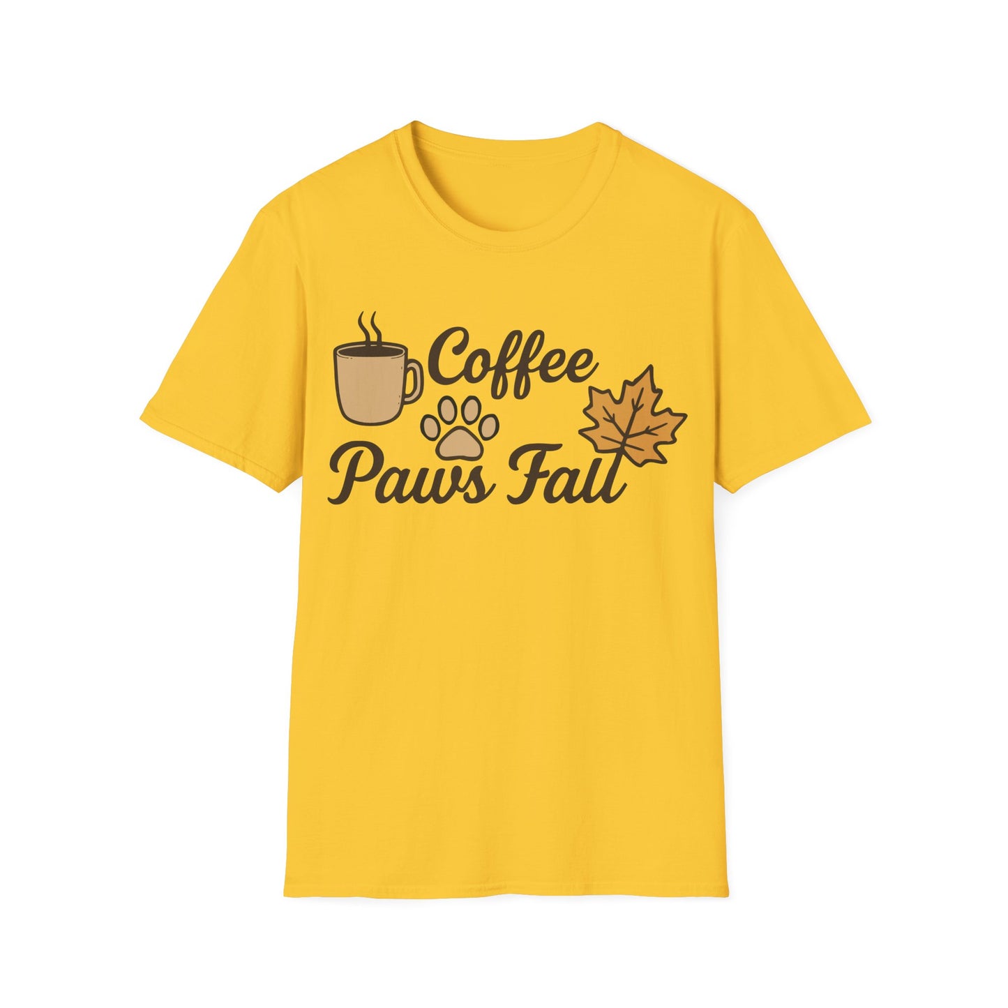 Coffee, Paws & Fall T-Shirt