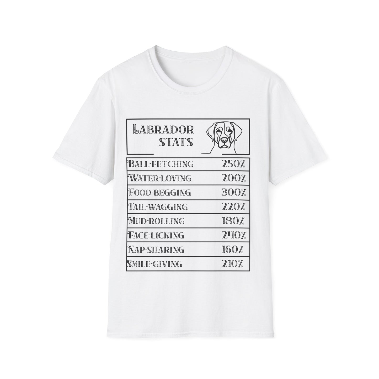 Labrador Stats T-Shirt