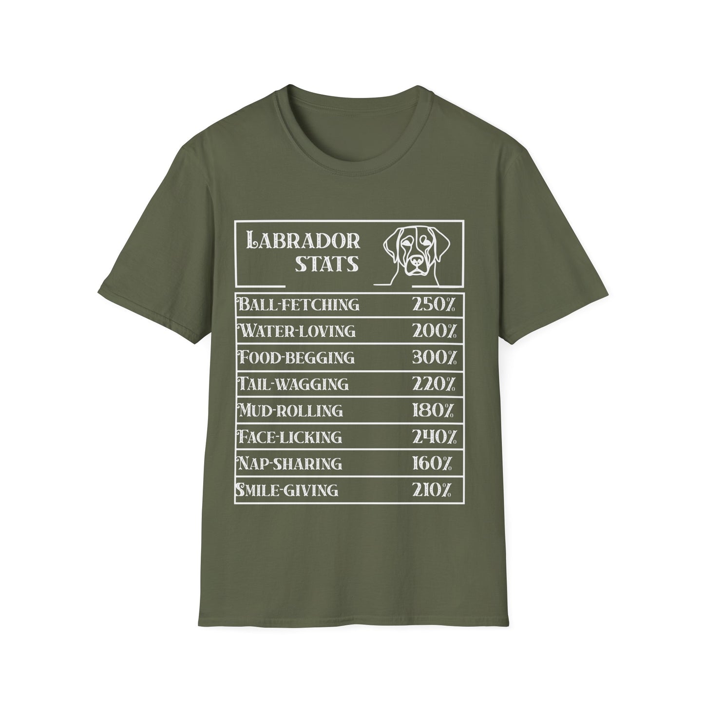 Labrador Stats T-Shirt