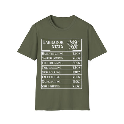 Labrador Stats T-Shirt