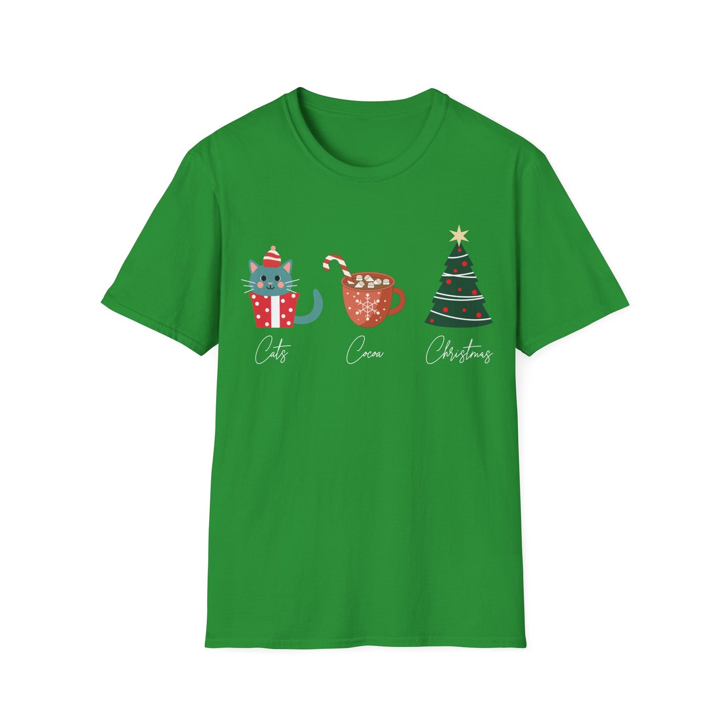 Cats, Cocoa, Christmas T-Shirt