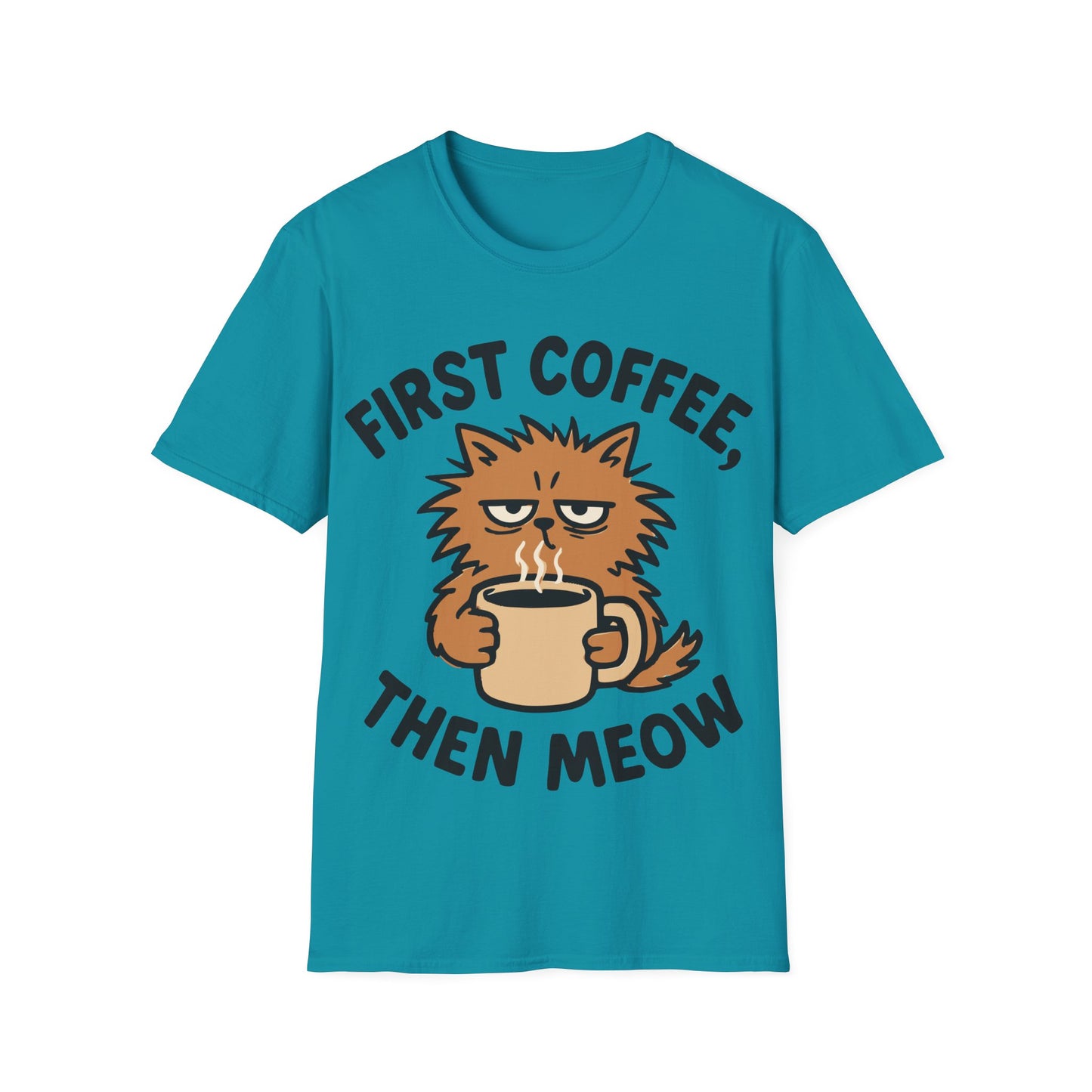 First Coffee, Then Meow T-Shirt
