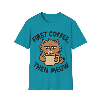 First Coffee, Then Meow T-Shirt