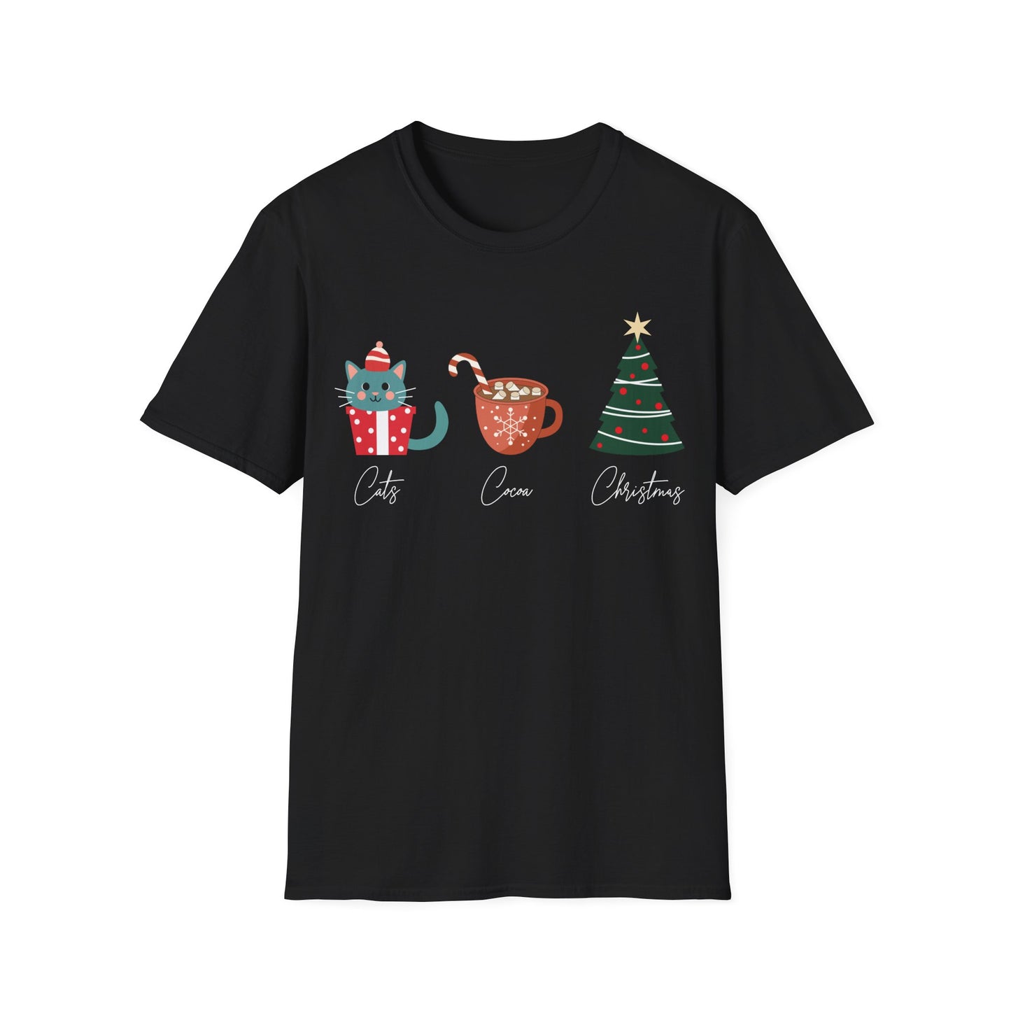 Cats, Cocoa, Christmas T-Shirt