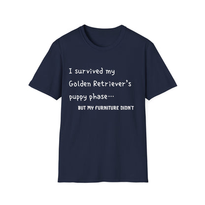 I Survived My Golden Retriever Puppy Phase, but T-Shirt