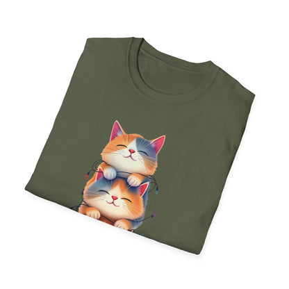 Playful Cats Stacked Vertically T-Shirt