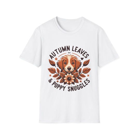 Autumn Leaves & Puppy Snuggles T-Shirt