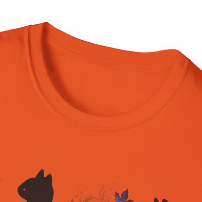 Black Cats And Pumpkin T-Shirt