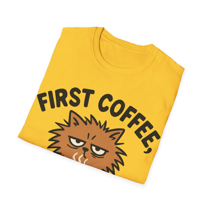 First Coffee, Then Meow T-Shirt