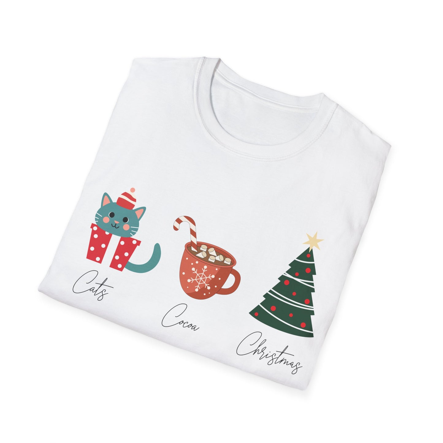 Cats, Cocoa, Christmas T-Shirt