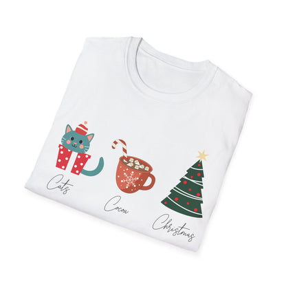 Cats, Cocoa, Christmas T-Shirt