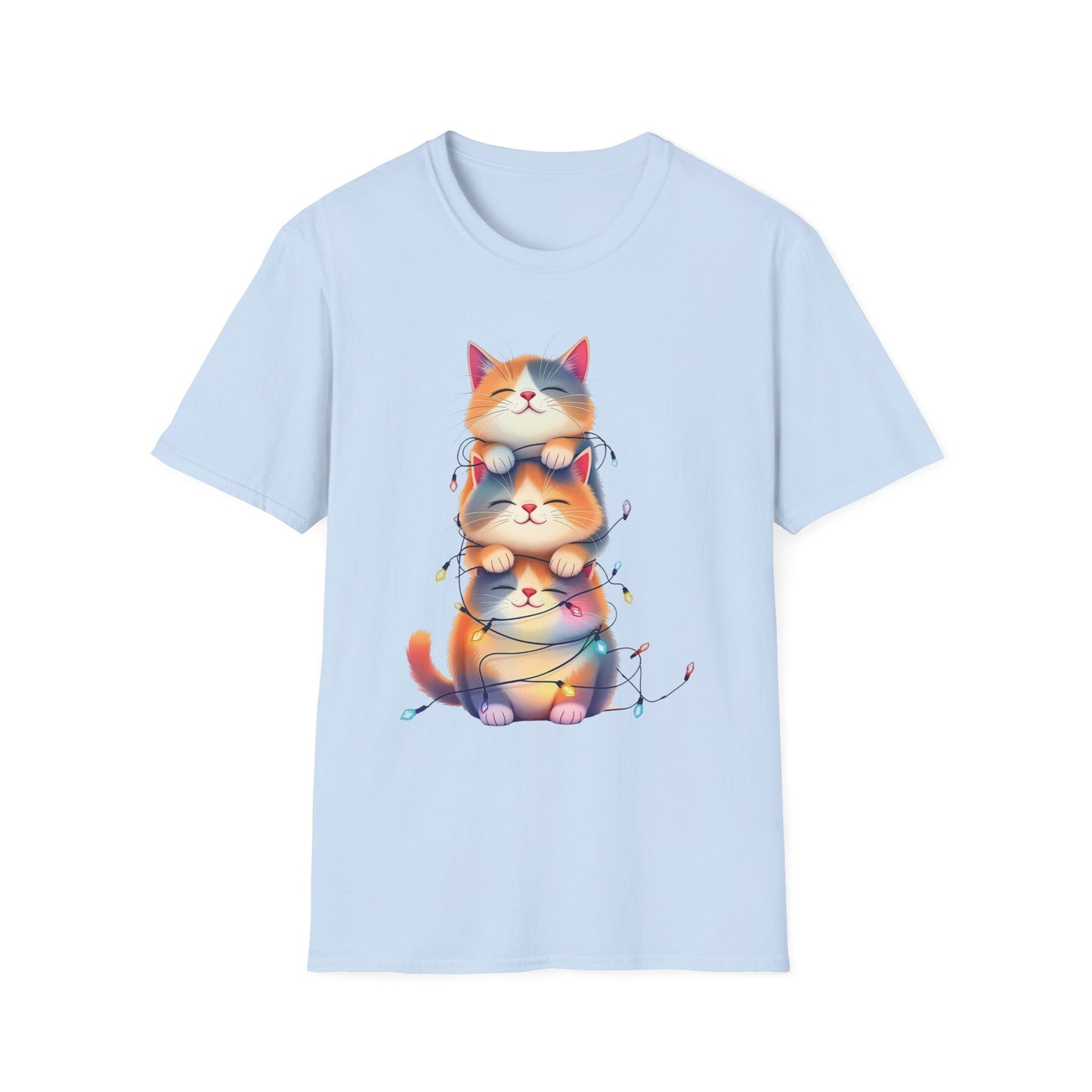 Playful Cats Stacked Vertically T-Shirt