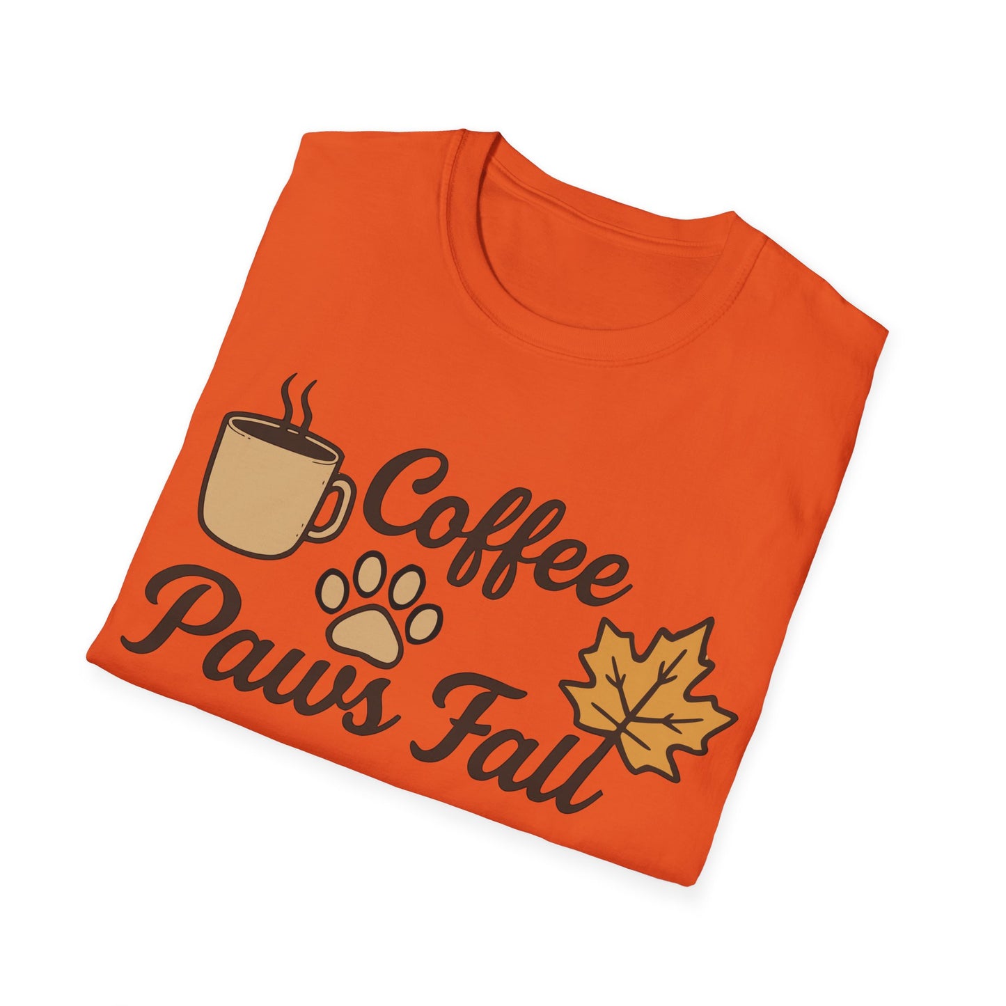 Coffee, Paws & Fall T-Shirt