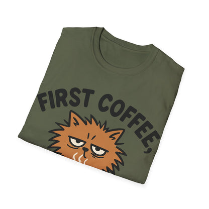 First Coffee, Then Meow T-Shirt