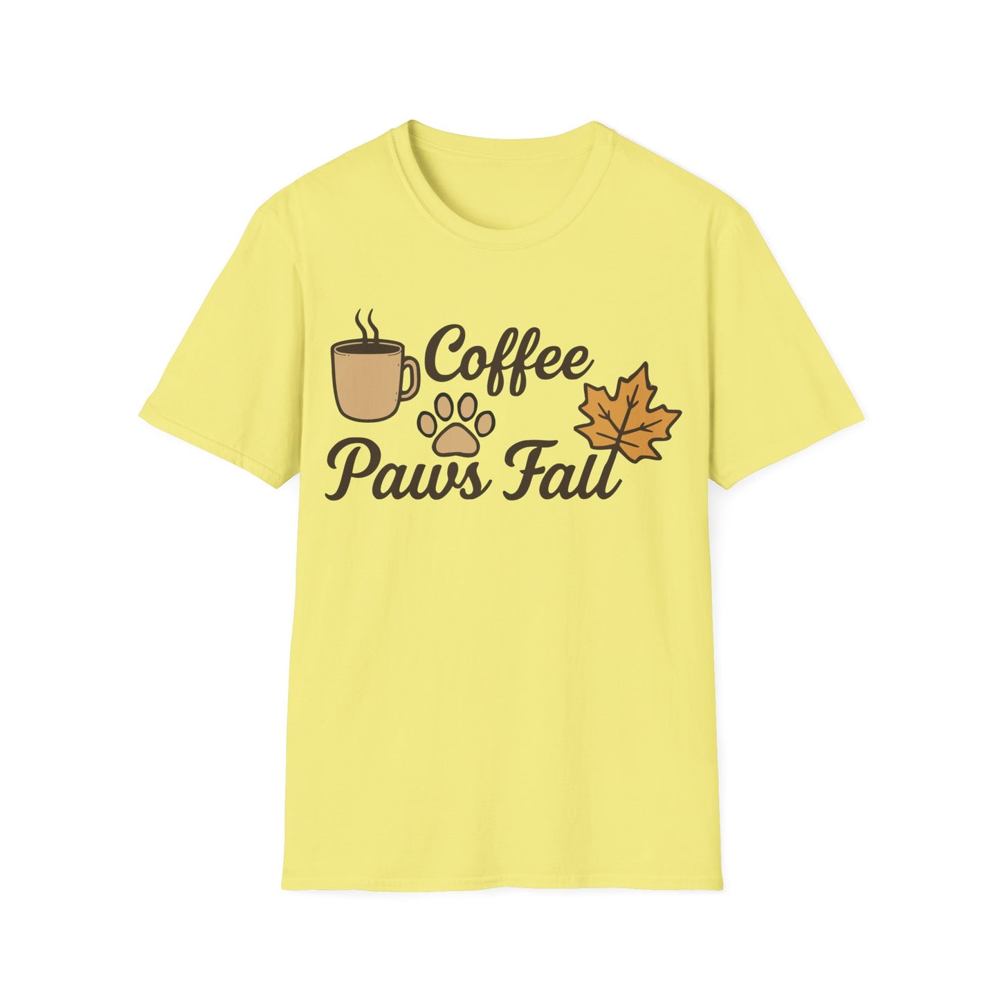 Coffee, Paws & Fall T-Shirt