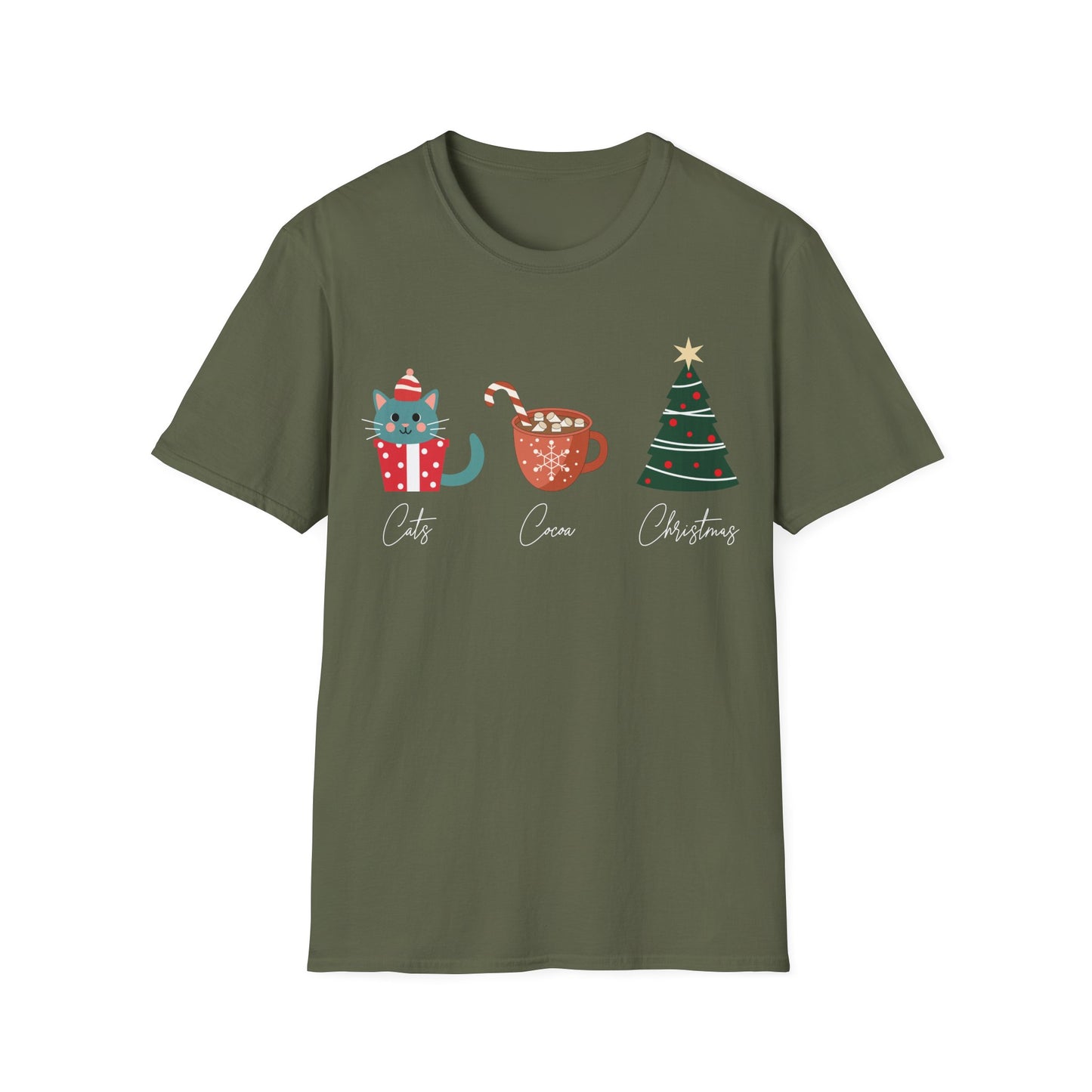 Cats, Cocoa, Christmas T-Shirt