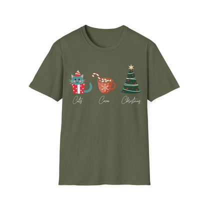 Cats, Cocoa, Christmas T-Shirt