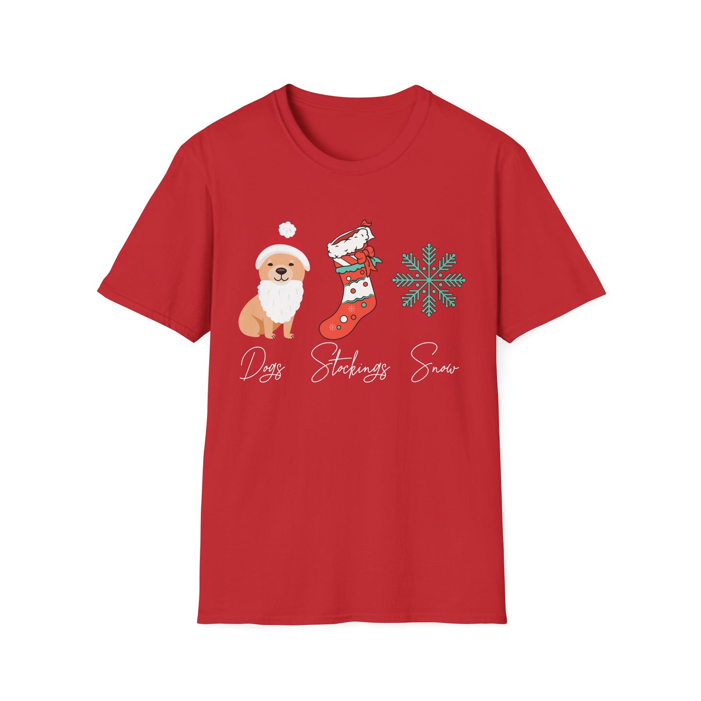 Dogs, Stockings, Snow T-Shirt