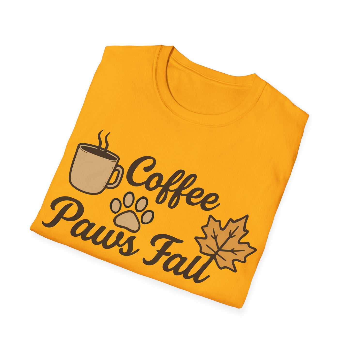 Coffee, Paws & Fall T-Shirt