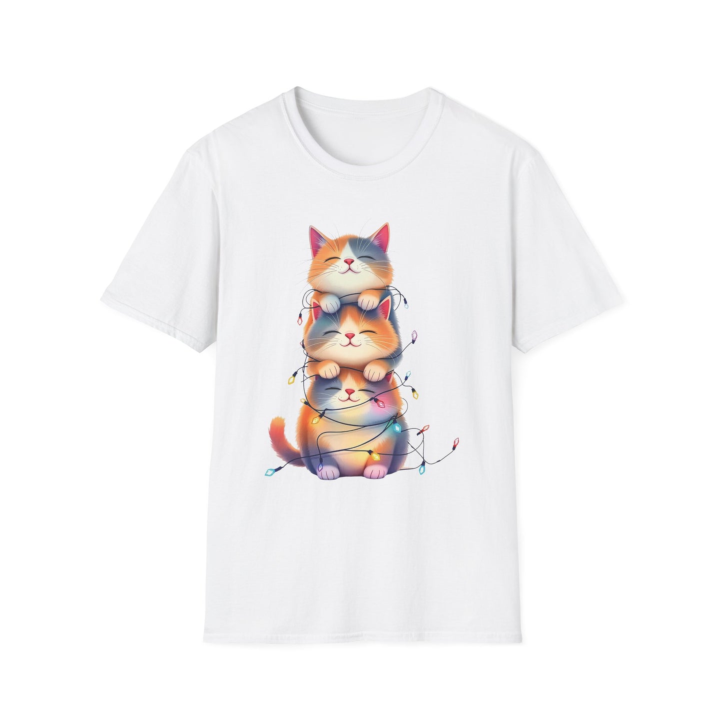 Playful Cats Stacked Vertically T-Shirt