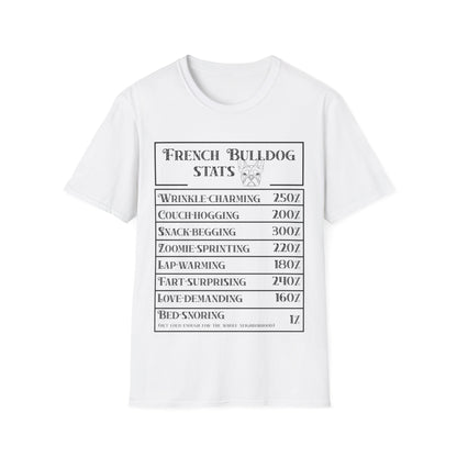 French Bulldog Stats T-Shirt