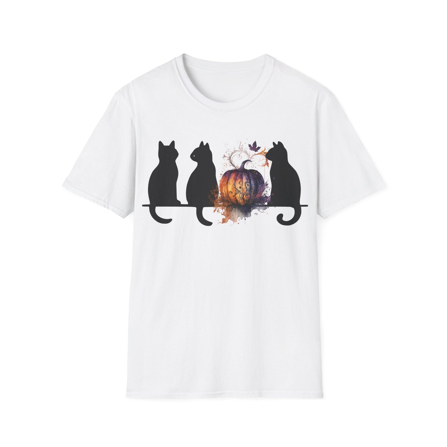 Black Cats And Pumpkin T-Shirt