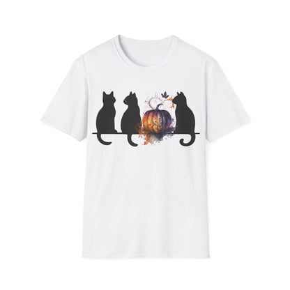Black Cats And Pumpkin T-Shirt
