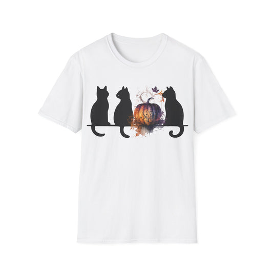 Black Cats And Pumpkin T-Shirt