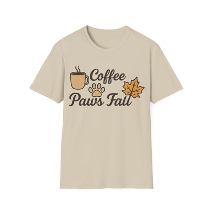 Coffee, Paws & Fall T-Shirt