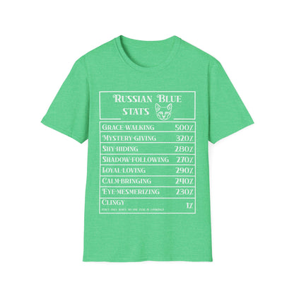 Russian Blue Stats T-Shirt