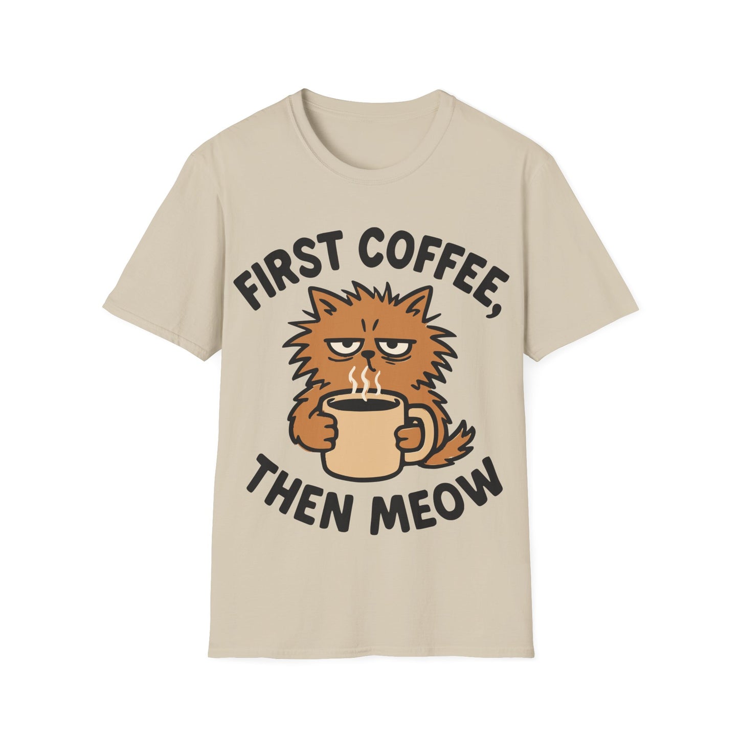 First Coffee, Then Meow T-Shirt