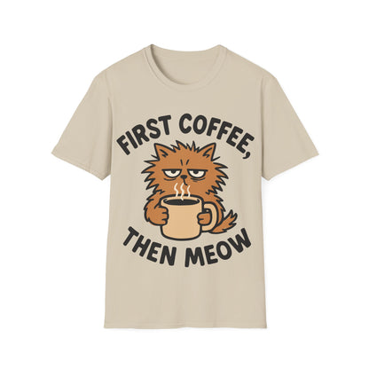 First Coffee, Then Meow T-Shirt