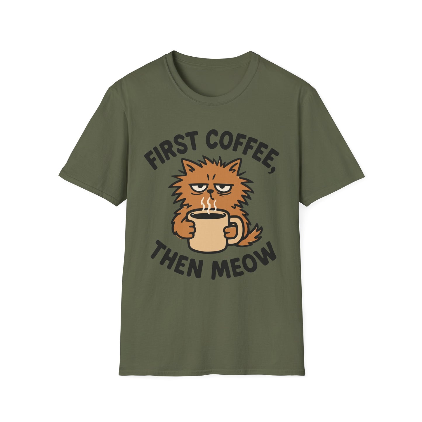 First Coffee, Then Meow T-Shirt