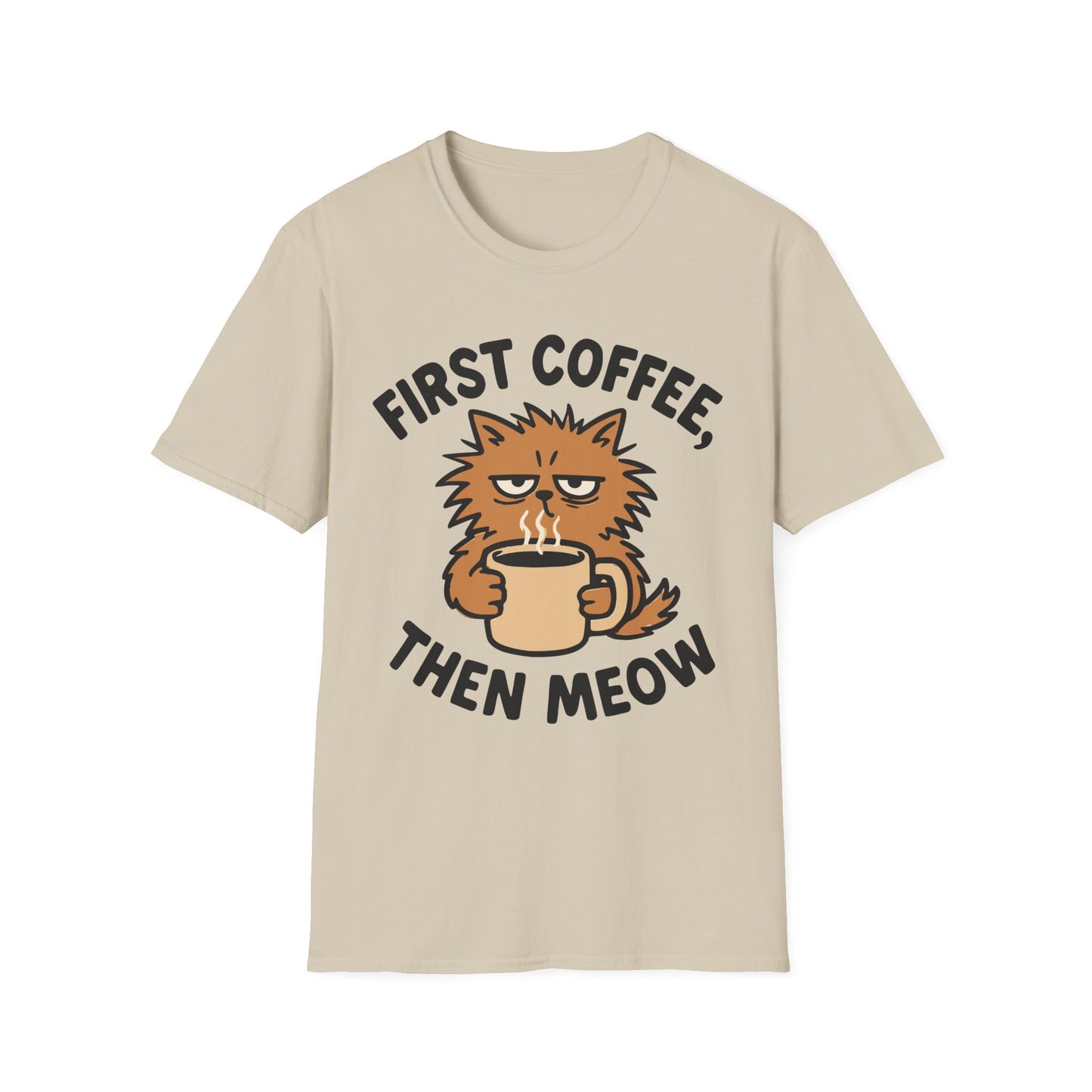 First Coffee, Then Meow T-Shirt
