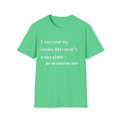 I Survived My Golden Retriever Puppy Phase, but T-Shirt