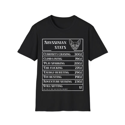 Abyssinian Stats T-Shirt