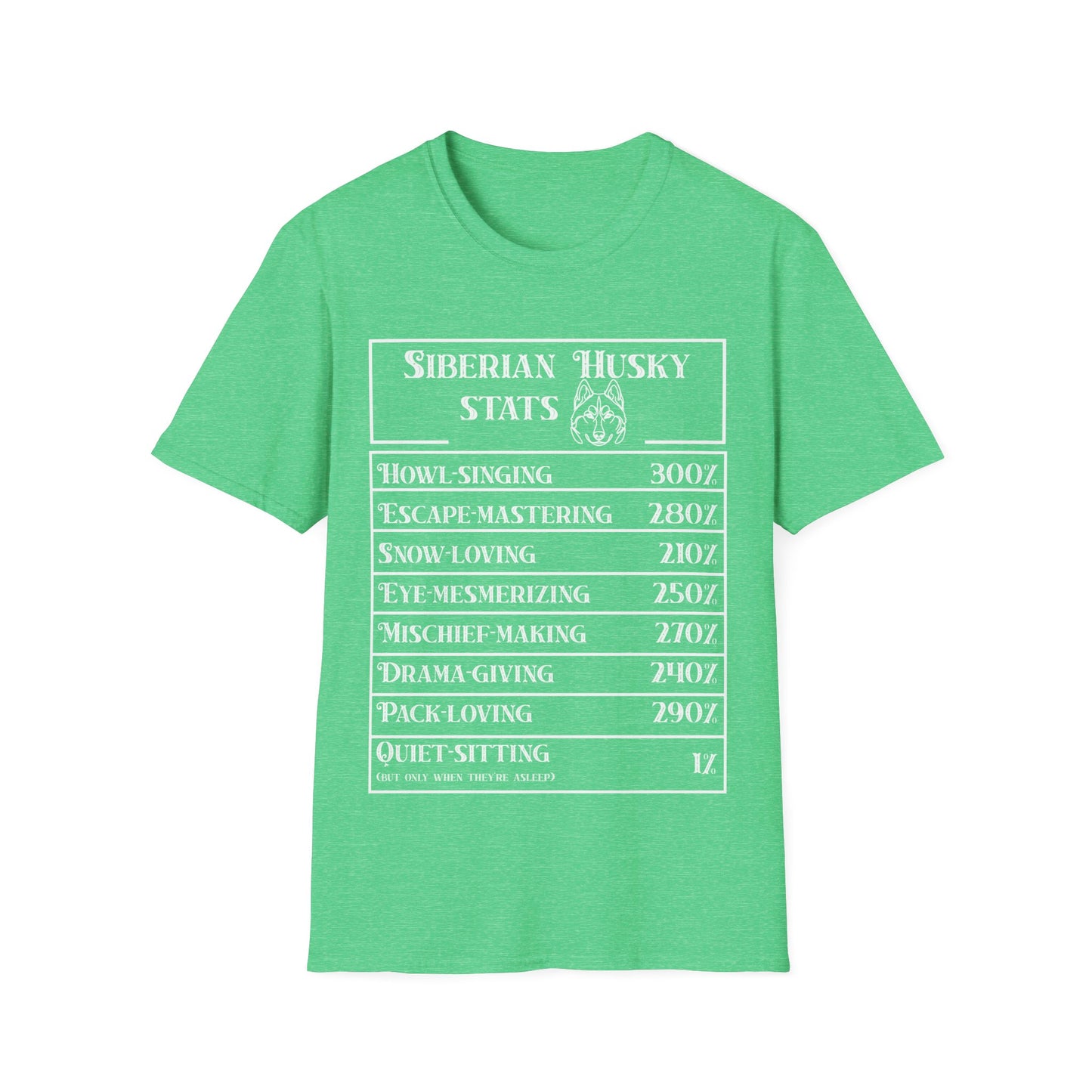 Siberian Husky Stats T-Shirt