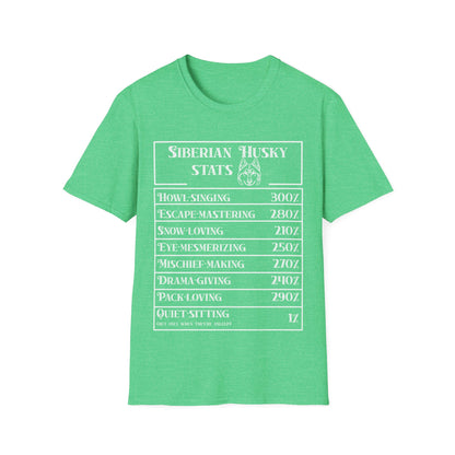 Siberian Husky Stats T-Shirt
