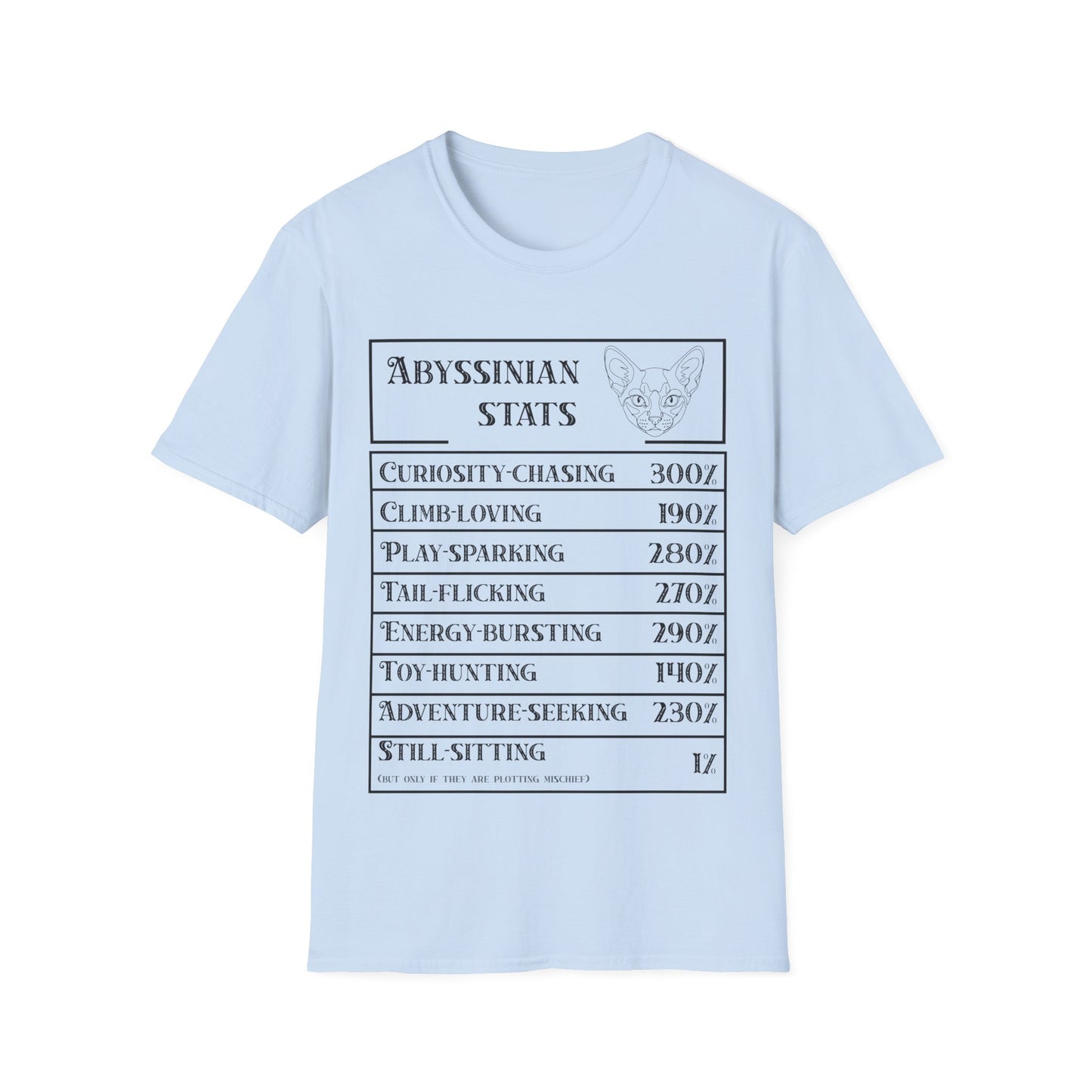Abyssinian Stats T-Shirt