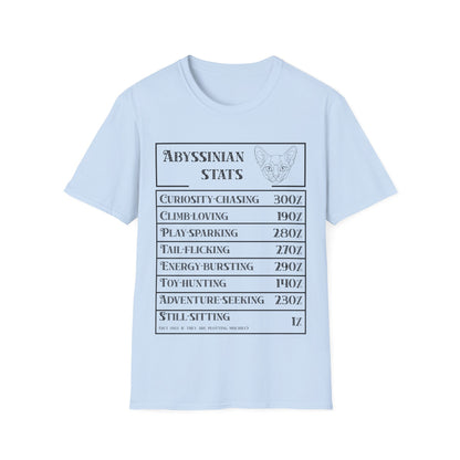Abyssinian Stats T-Shirt