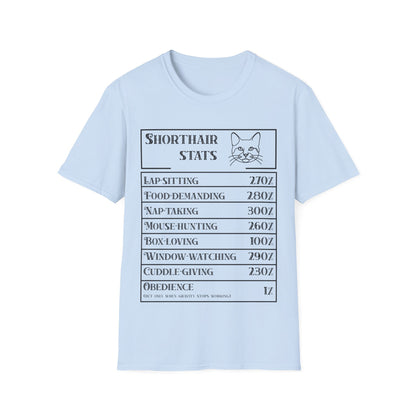 Domestic Shorthair Stats T-Shirt