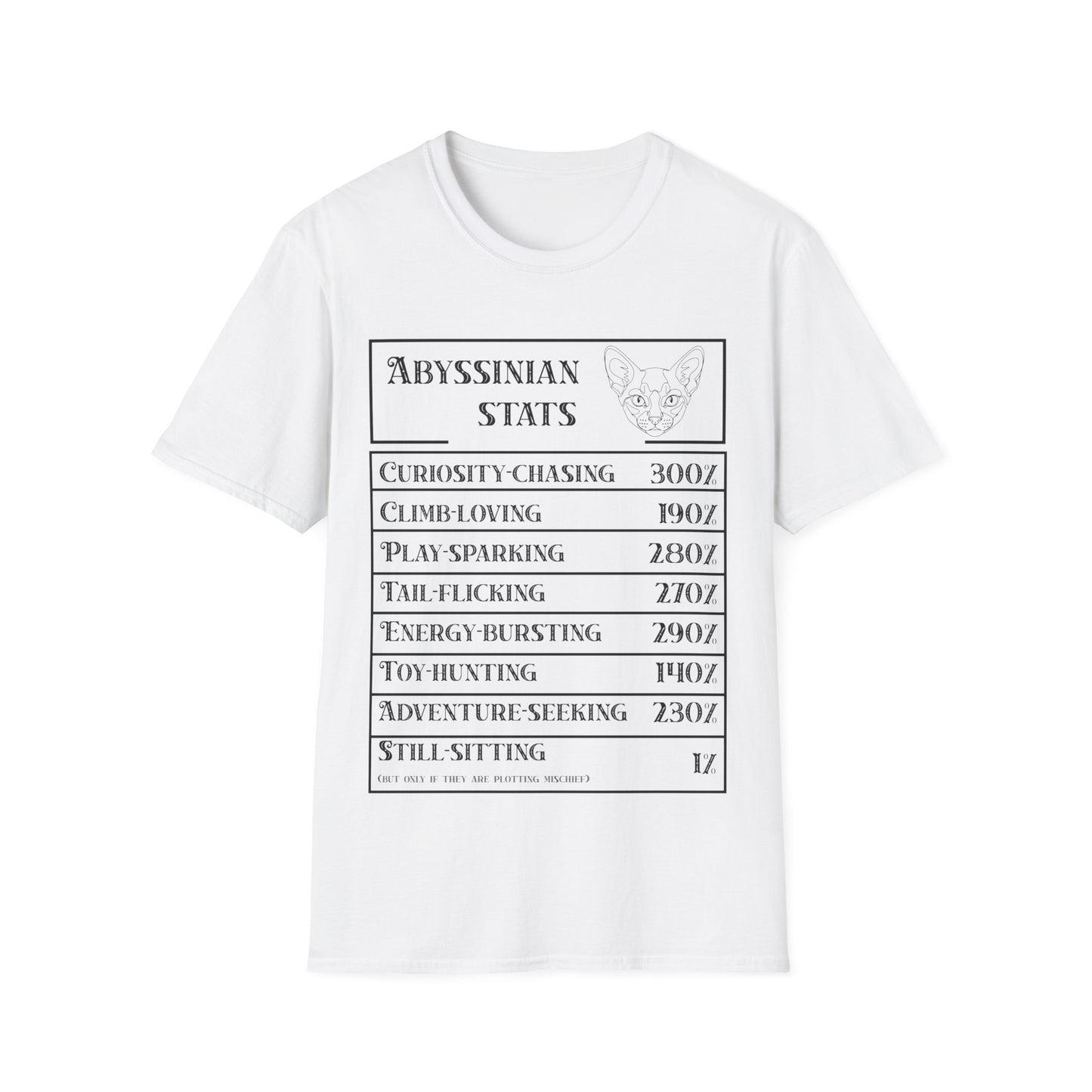 Abyssinian Stats T-Shirt
