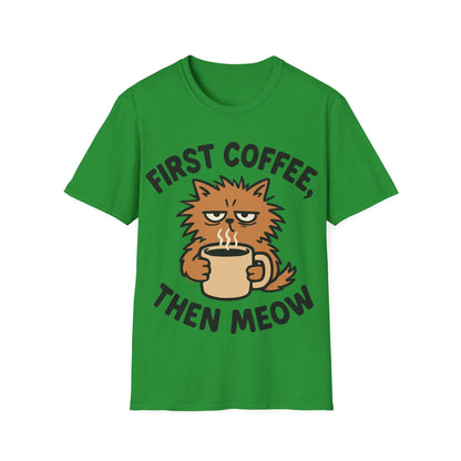 First Coffee, Then Meow T-Shirt