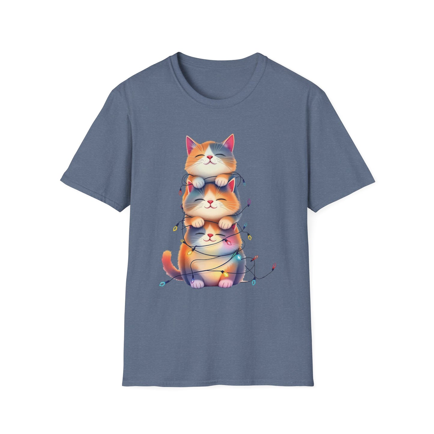 Playful Cats Stacked Vertically T-Shirt