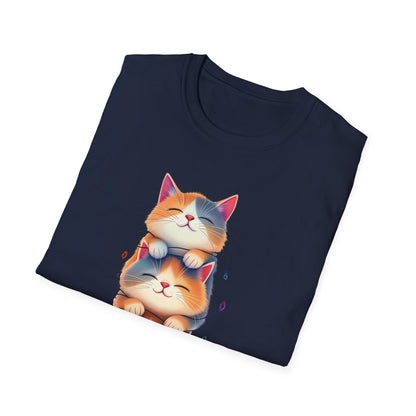 Playful Cats Stacked Vertically T-Shirt