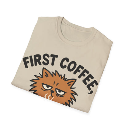 First Coffee, Then Meow T-Shirt