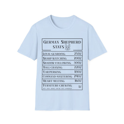 German Sherpherd Stats T-Shirt