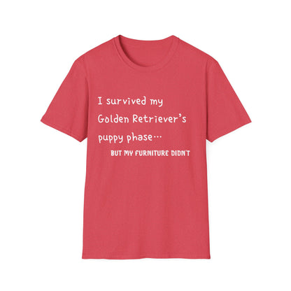 I Survived My Golden Retriever Puppy Phase, but T-Shirt
